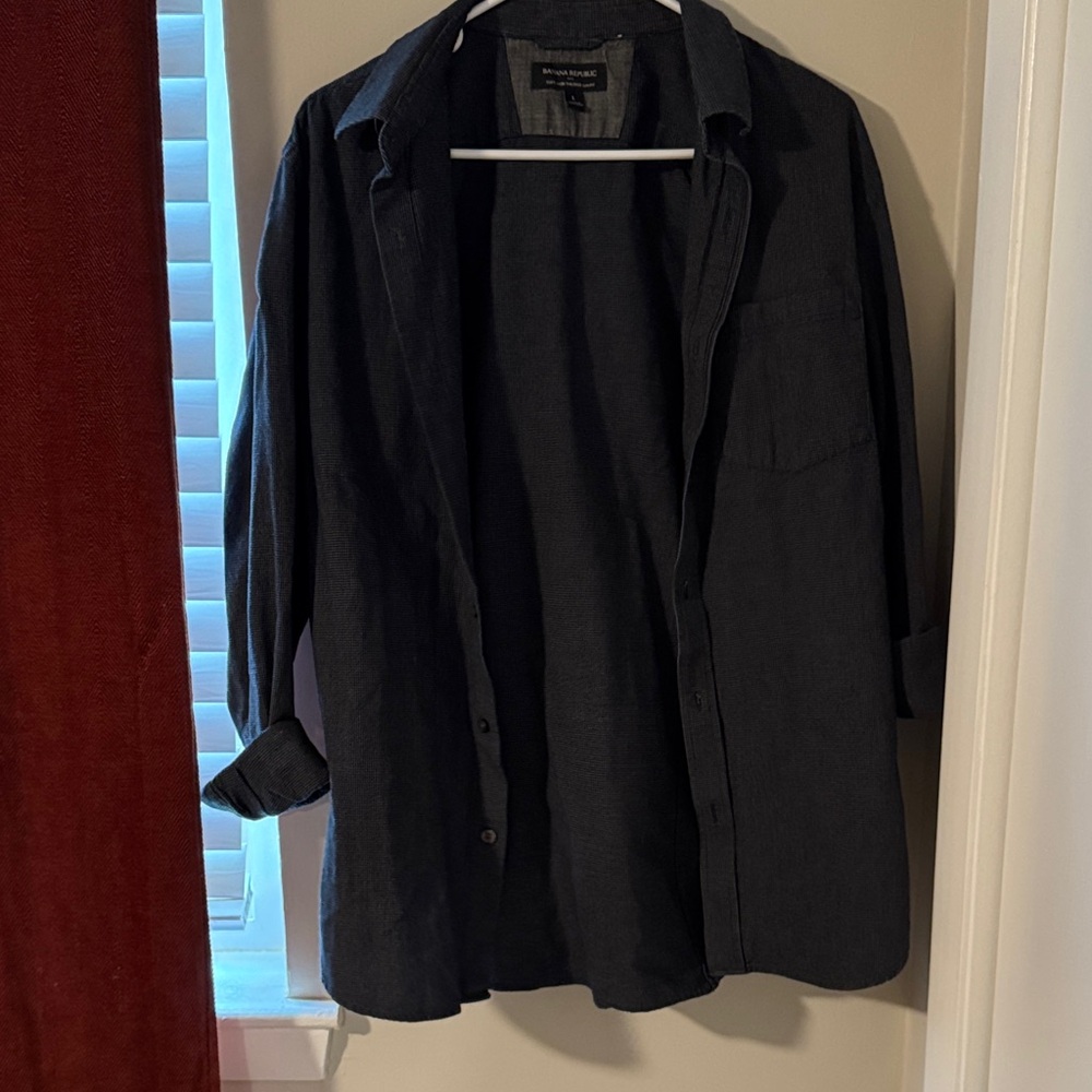 Banana Republic Dark Gray Shirt Jacket